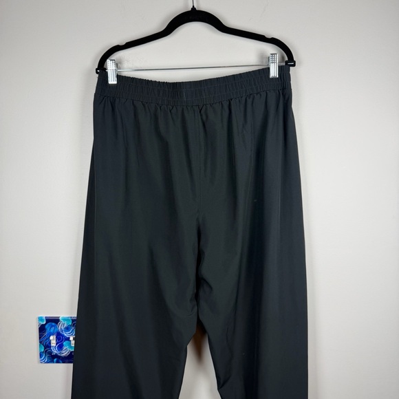 Abercrombie & Fitch Wide Split Ankle Traveler Track Pants Black Large Athleisure - Picture 11 of 11